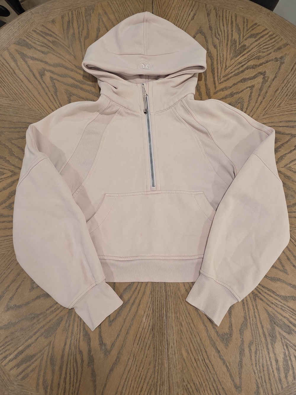 Lululemon Scuba Oversized Half-Zip Hoodie Women XS/S Light Pink Cozy Athleisure